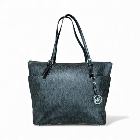 Michael Kors Black Monogram Tote - Picture 13 of 13